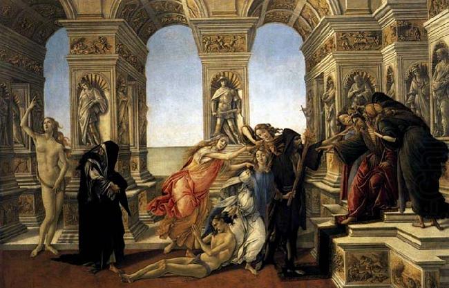 BOTTICELLI, Sandro Calumny of Apelles china oil painting image
